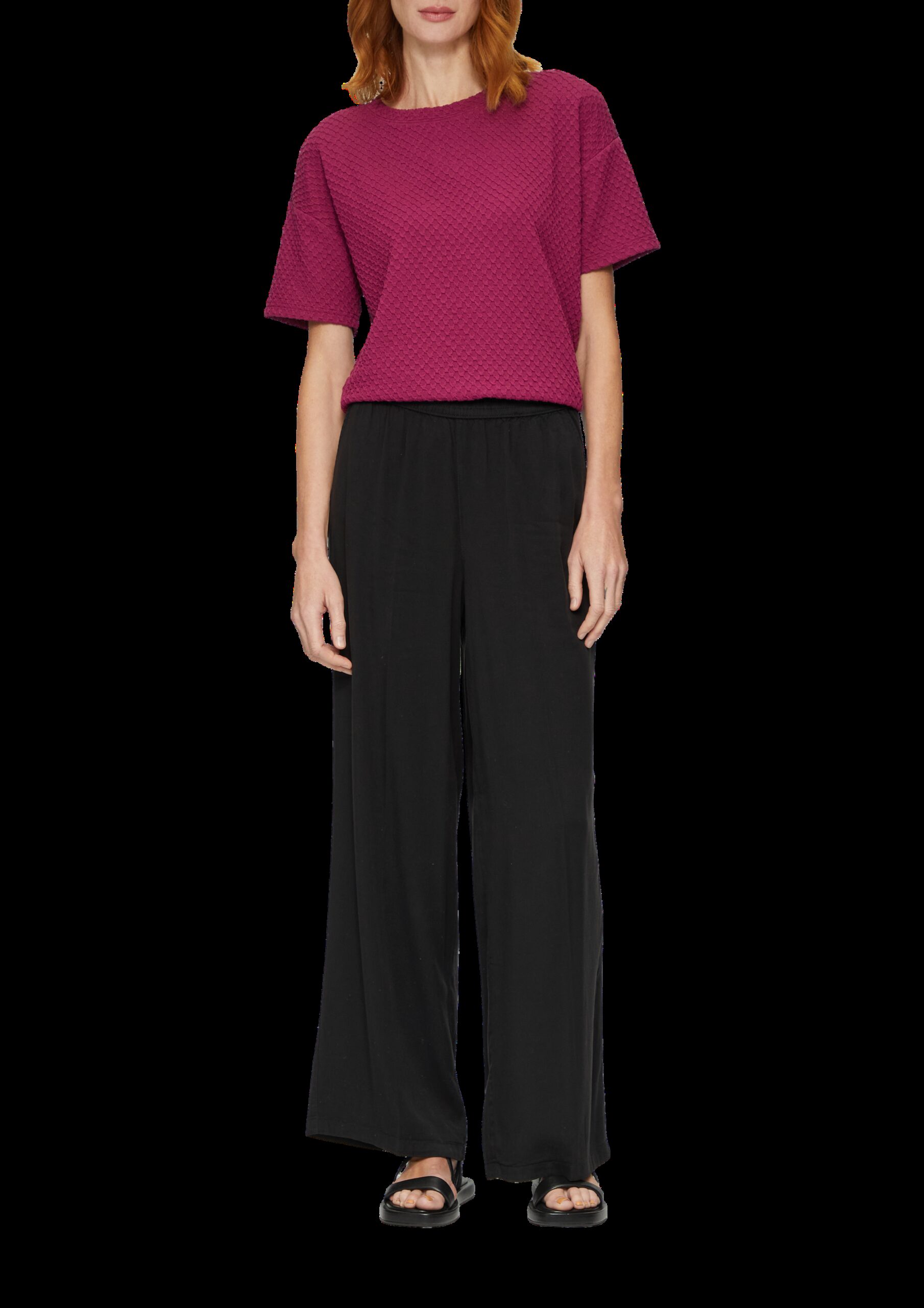 Lyocellhose mit weitem Bein