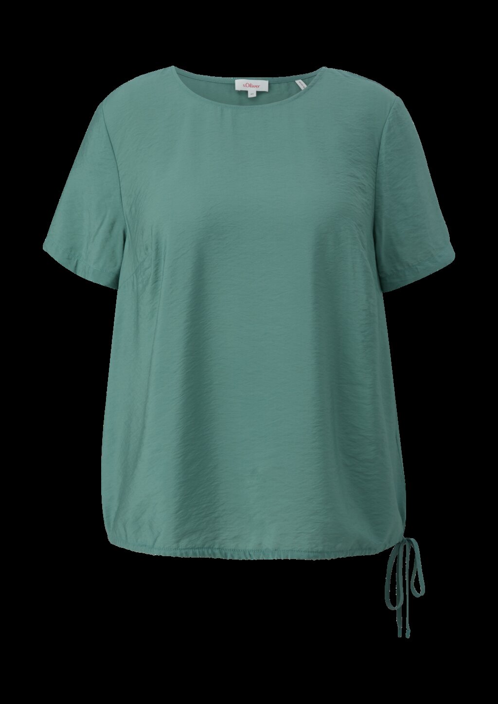 Gemusterte Viskosebluse in O-Shape