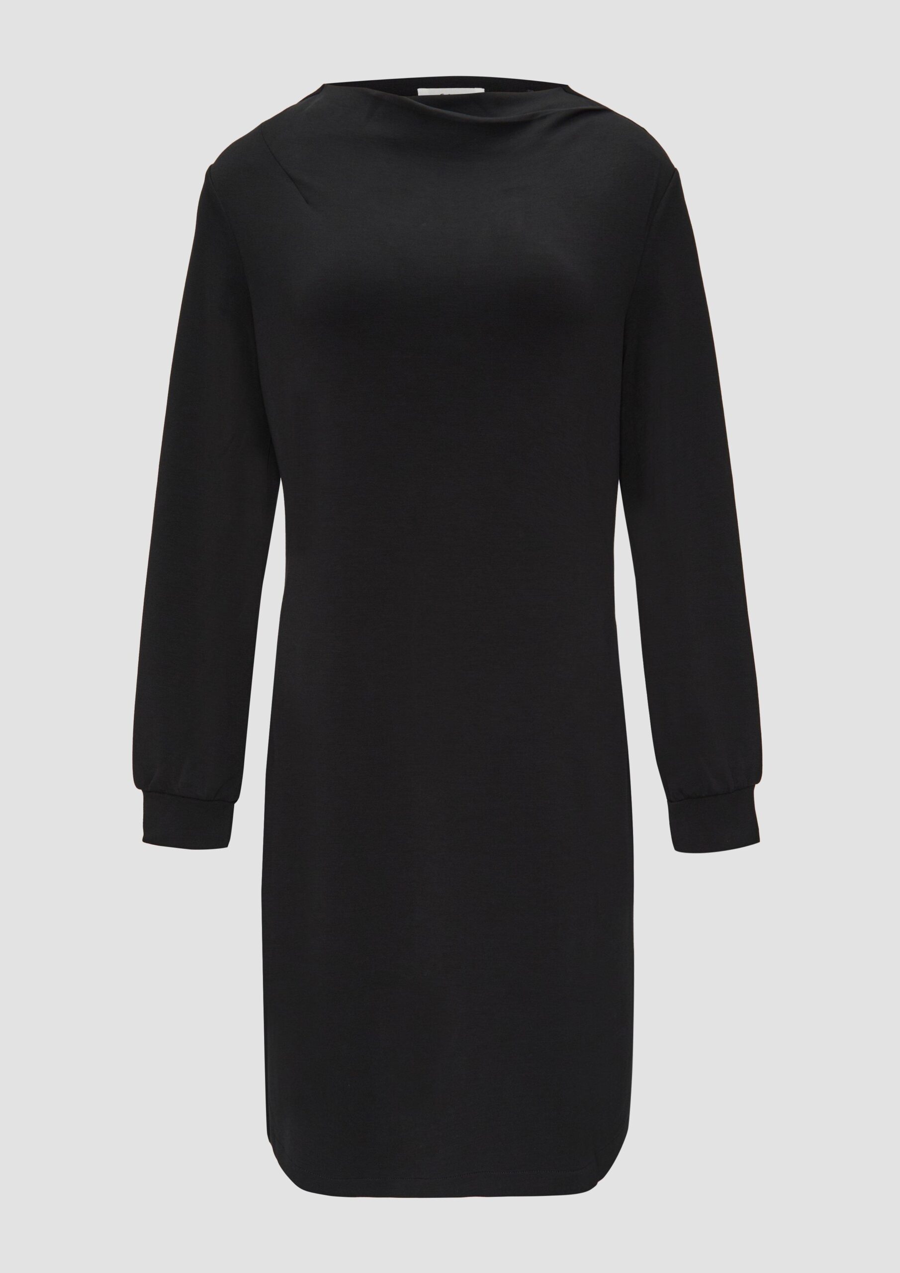 Sweat-Kleid mit gelegtem Kragen