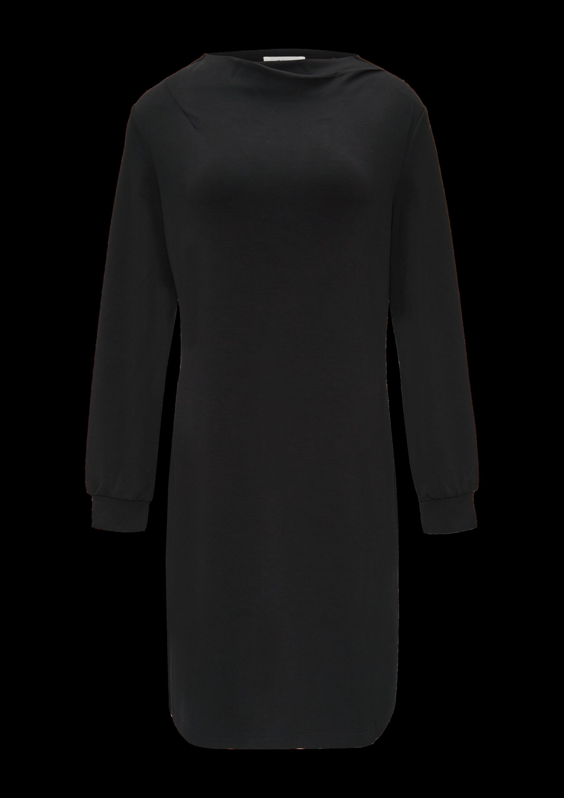 Sweat-Kleid mit gelegtem Kragen