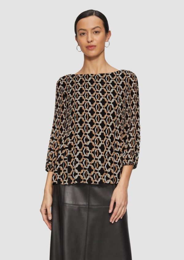 Chiffonbluse mit 3/4-Arm