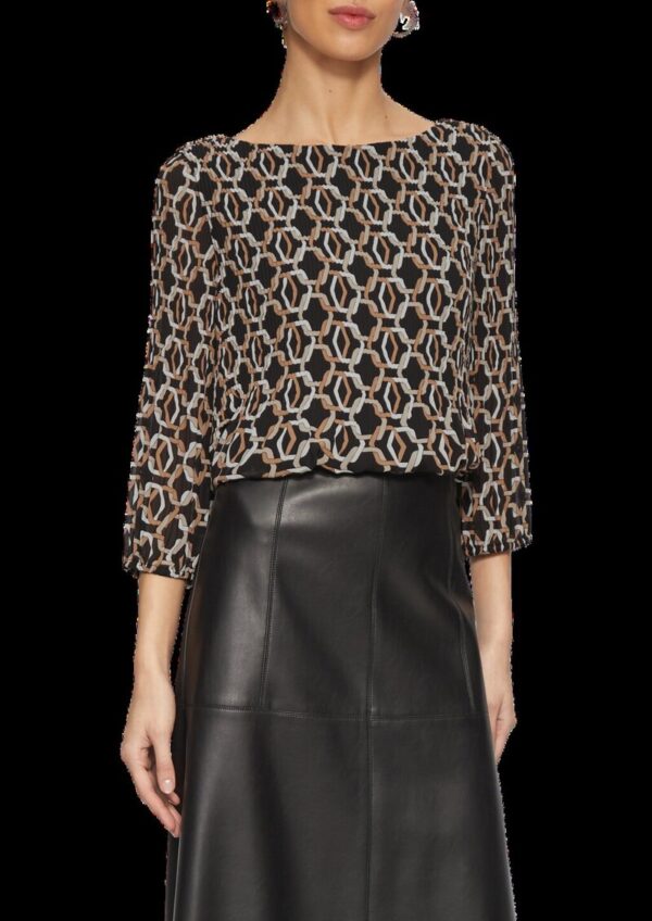 Chiffonbluse mit 3/4-Arm