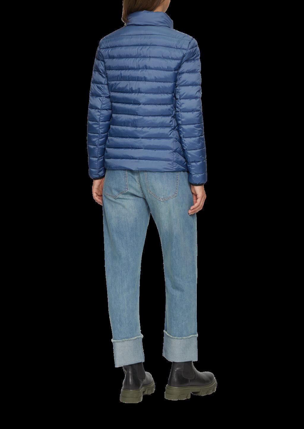 Leichte Jacke mit Steppung und Stehkragen