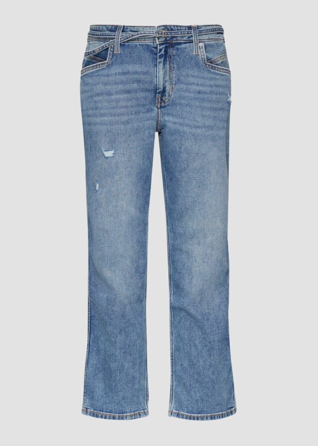 Cropped Jeans Karolin / Regular Fit / Mid Rise / Straight Leg