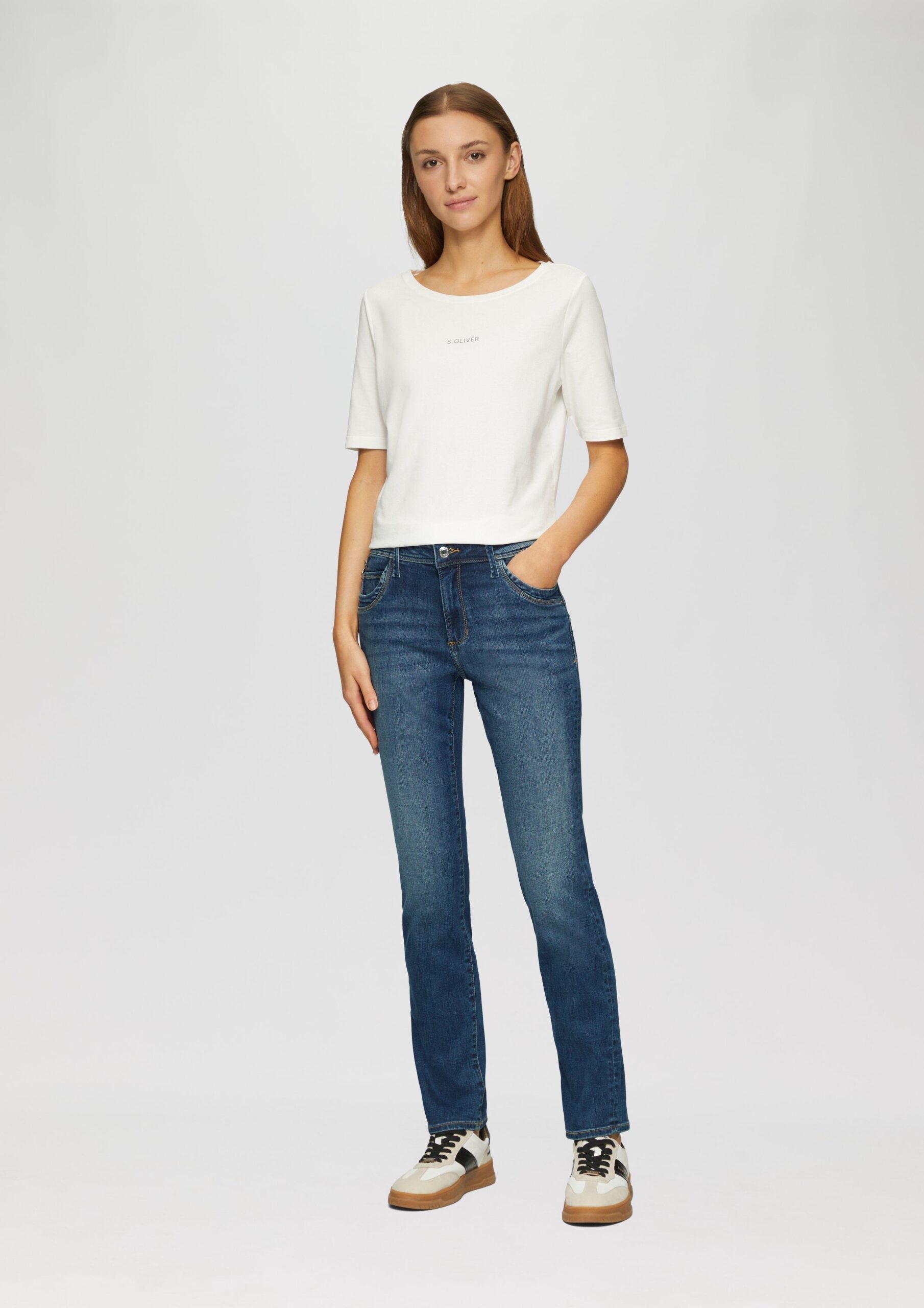 Jeans Betsy / Slim Fit / Mid Rise / Slim Leg / mit Zipp-Detail
