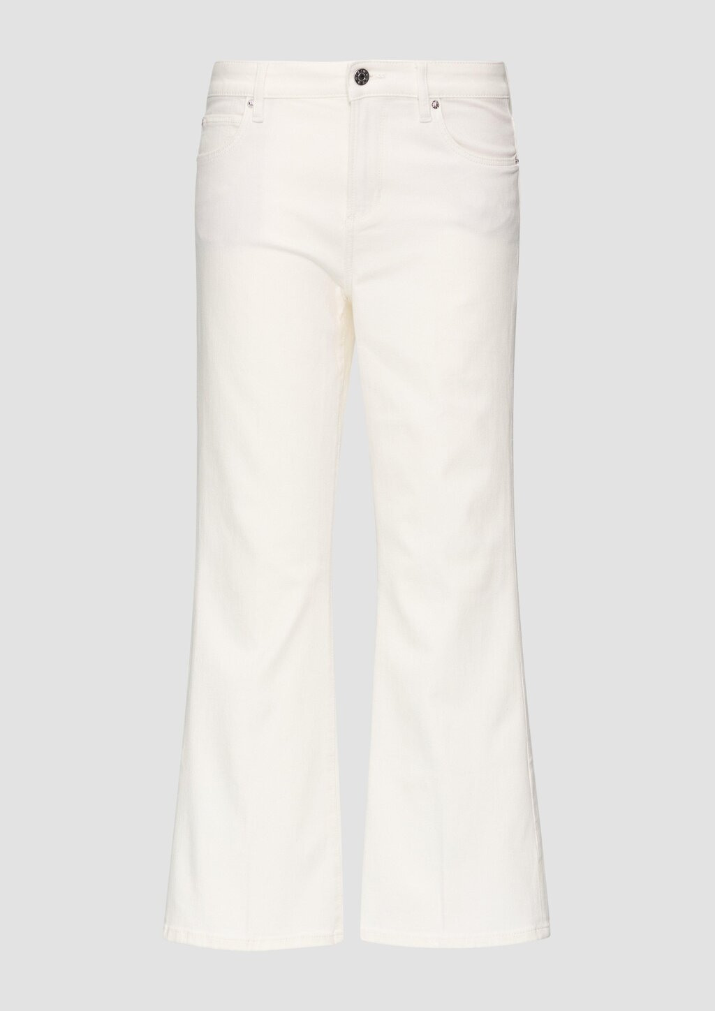 Cropped Jeans / Regular Fit / Mid Rise / Flared Leg