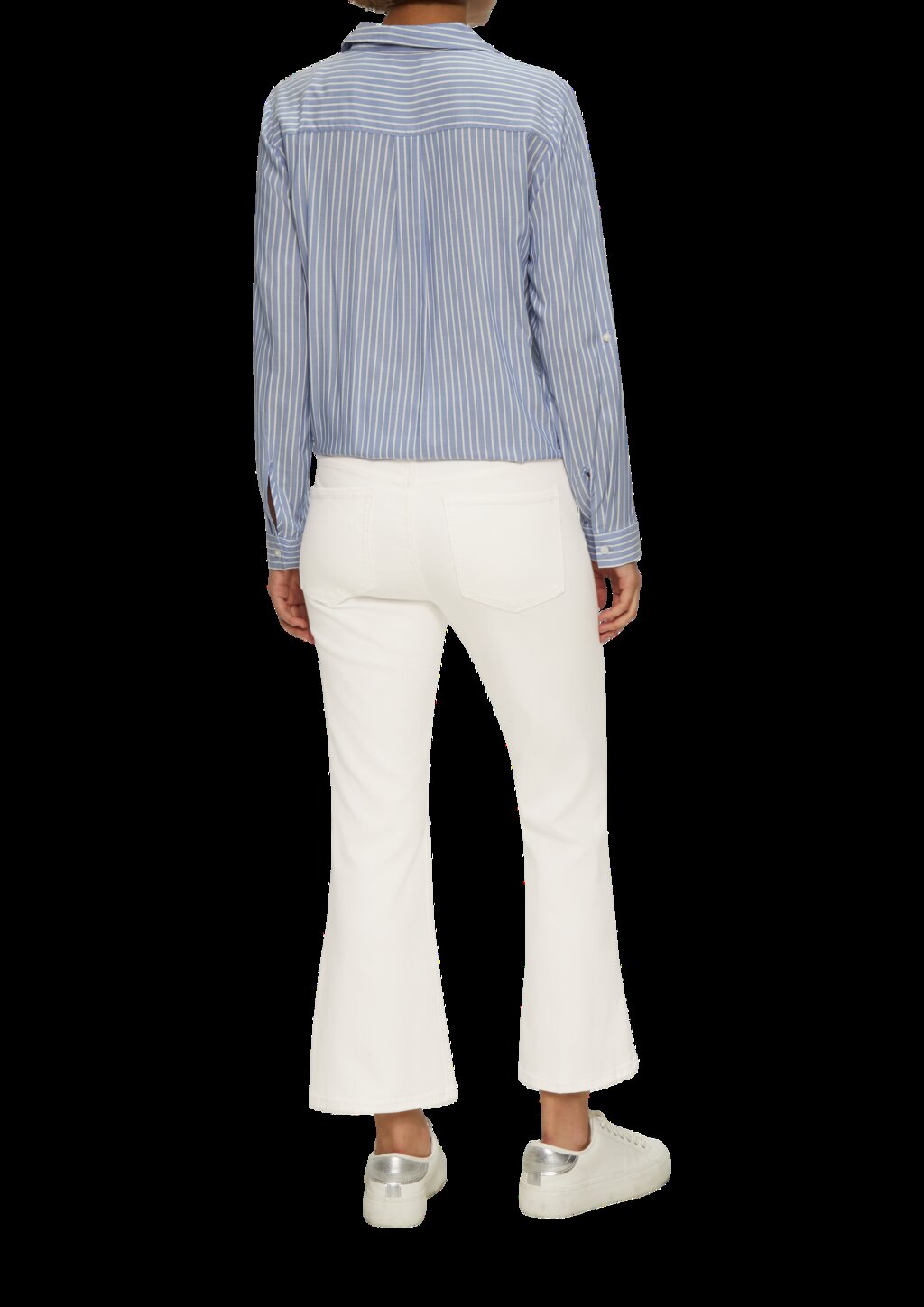 Cropped Jeans / Regular Fit / Mid Rise / Flared Leg