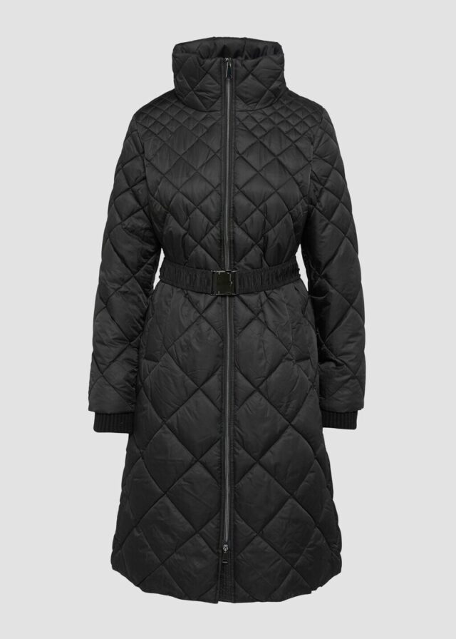 Steppmantel mit Gürtel