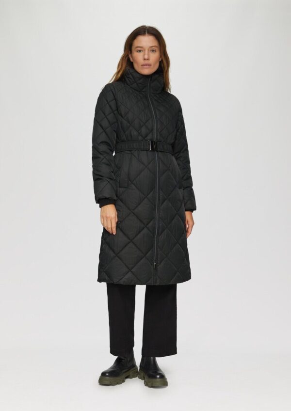 Steppmantel mit Gürtel