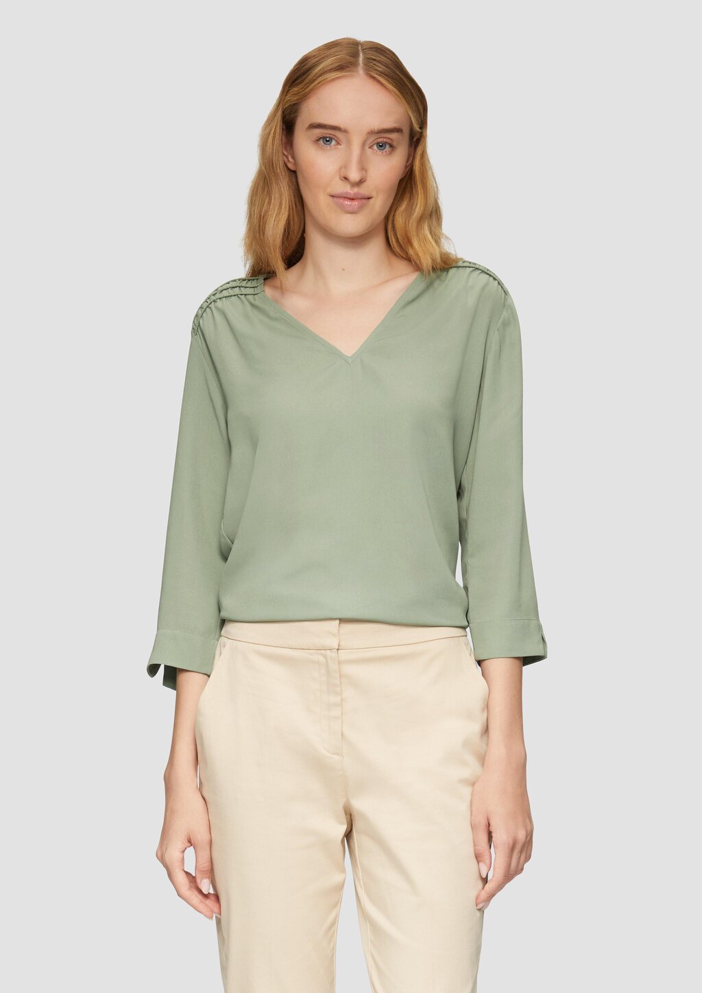 Bluse mit Smok-Detail