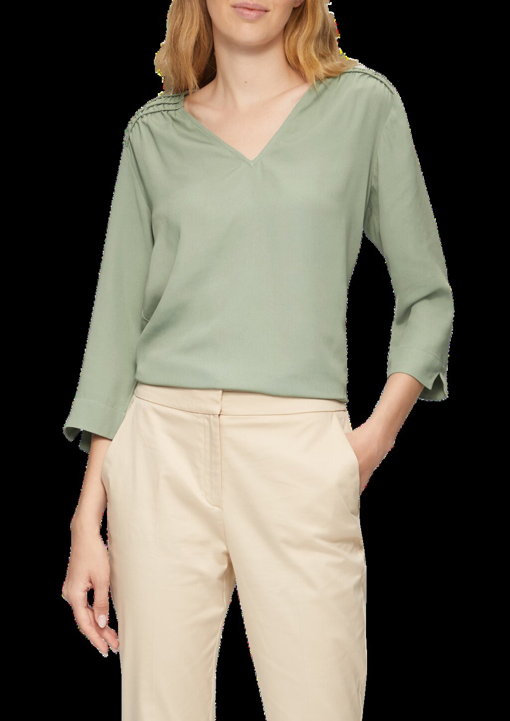 Bluse mit Smok-Detail