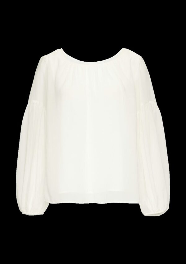 Leichte Chiffonbluse im Boho-Stil mit Transparenz-Detail