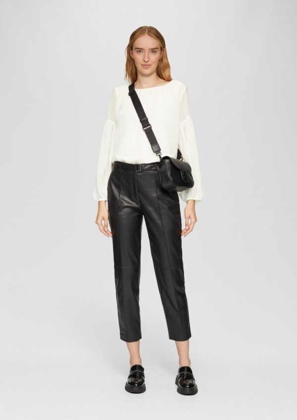 Leichte Chiffonbluse im Boho-Stil mit Transparenz-Detail