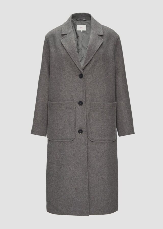 Wollmantel im Relaxed Fit