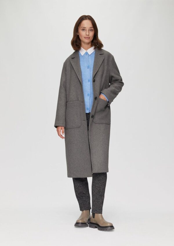 Wollmantel im Relaxed Fit