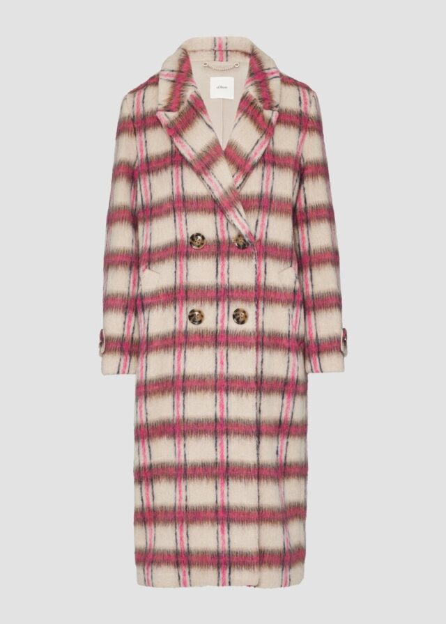 Modischer Mantel mit Karo-Muster