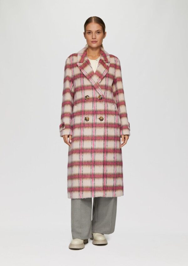 Modischer Mantel mit Karo-Muster