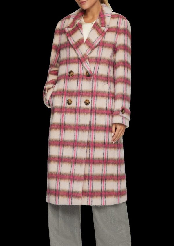 Modischer Mantel mit Karo-Muster