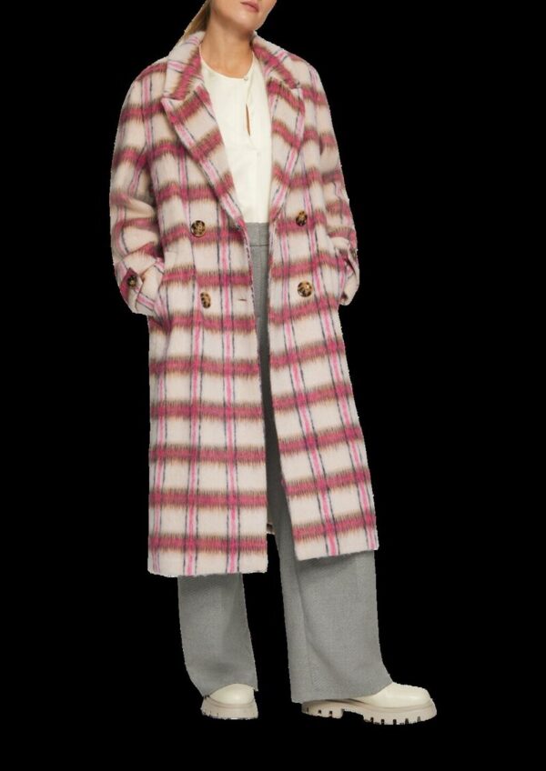 Modischer Mantel mit Karo-Muster