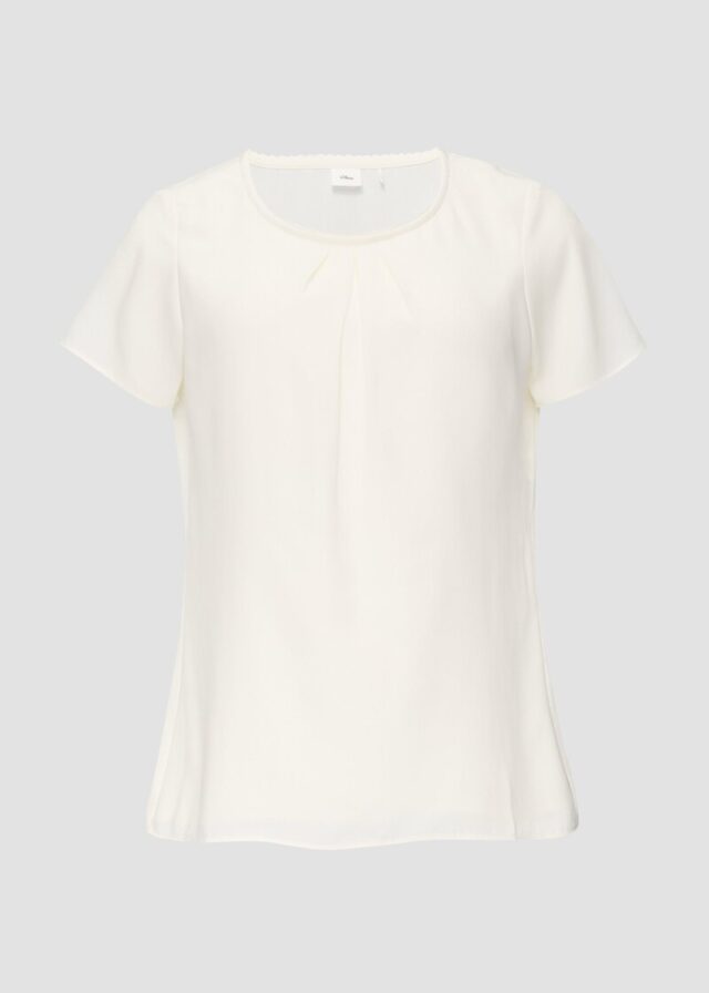 Bluse mit Schmuckkante