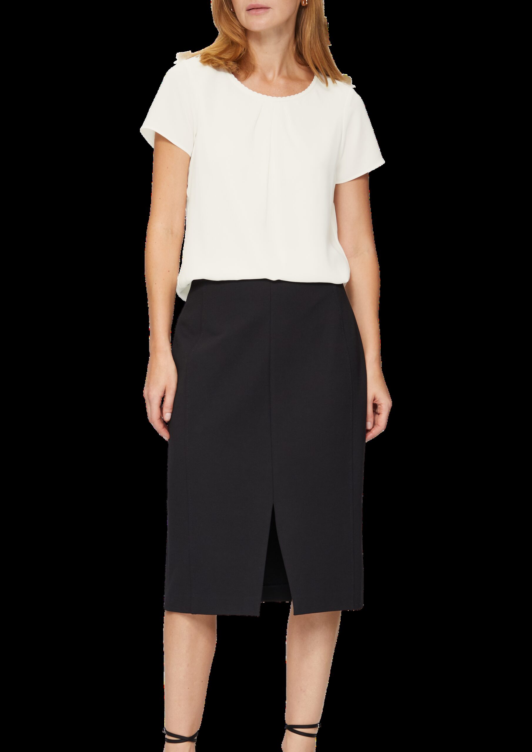 Bluse mit Schmuckkante