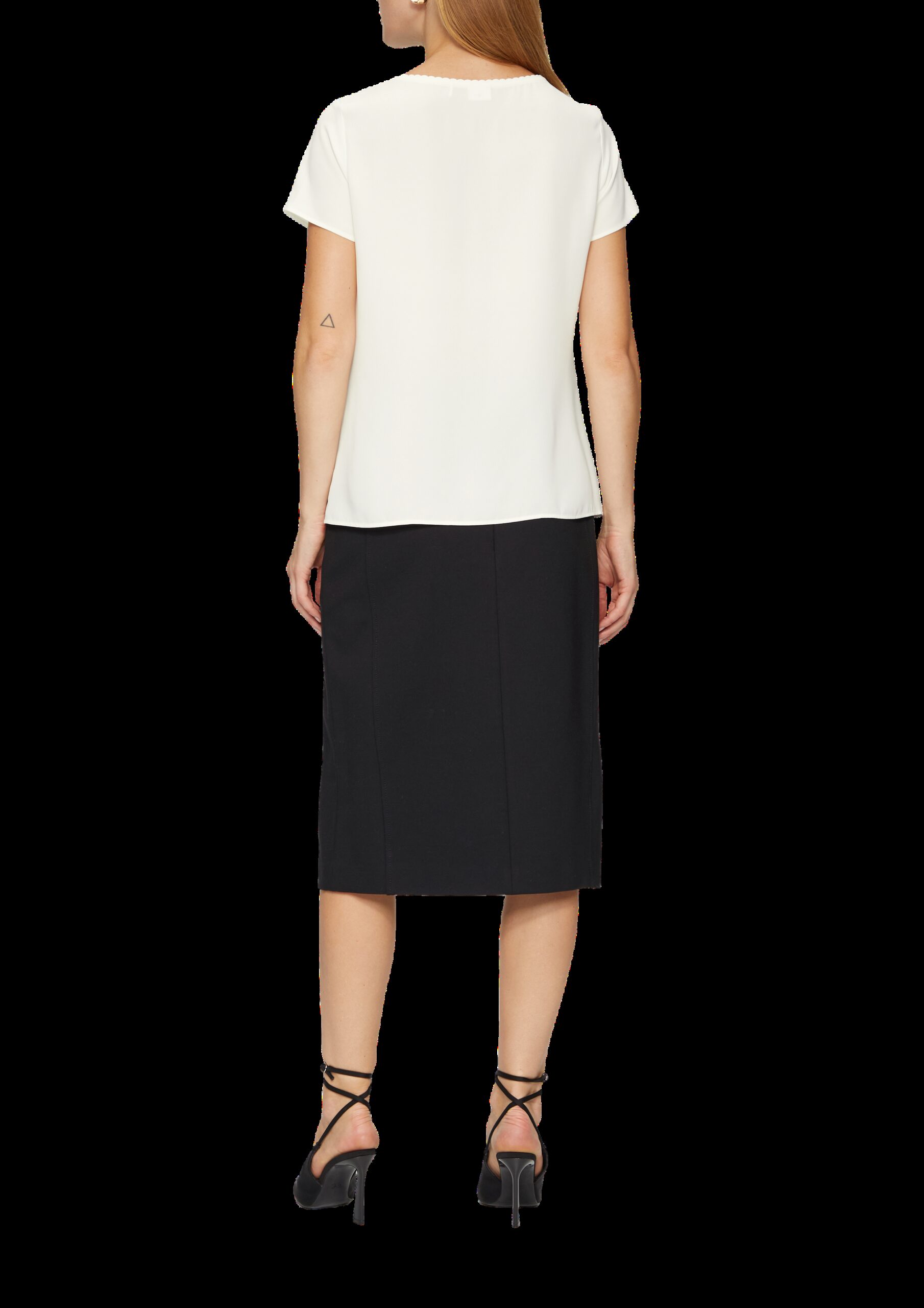 Bluse mit Schmuckkante