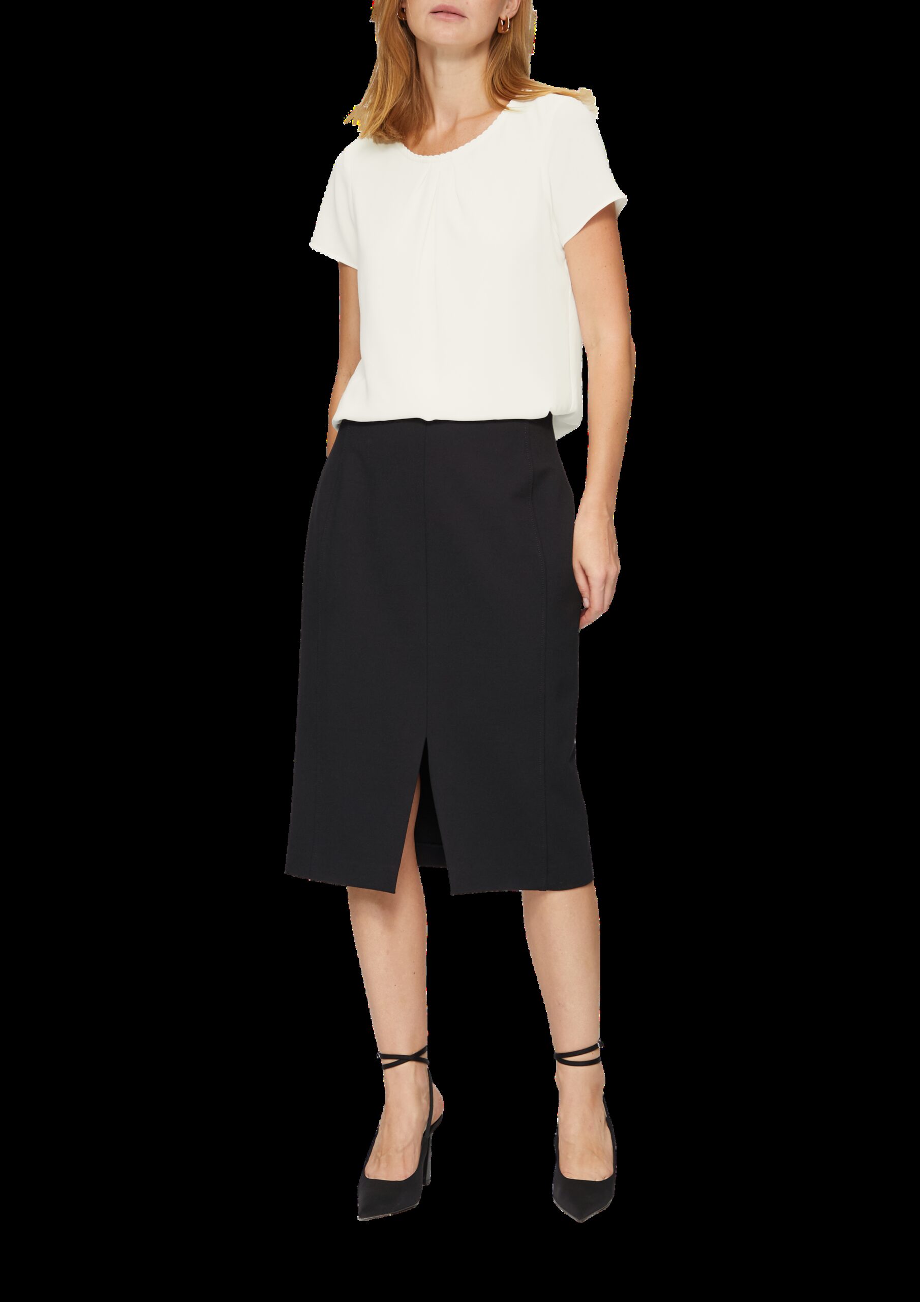 Bluse mit Schmuckkante