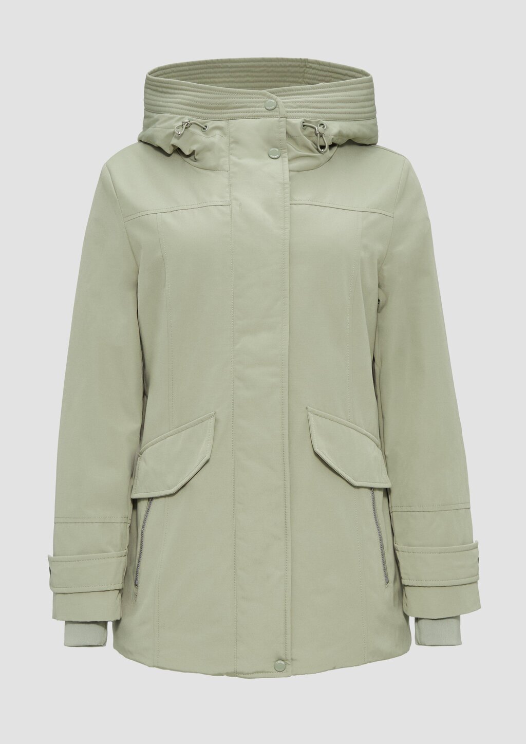 Sportive Jacke mit leichter Wattierung und Logo-Tape