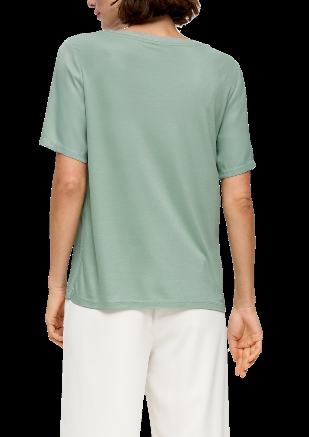 Schimmerndes T-Shirt aus Viskose im Fabricmix