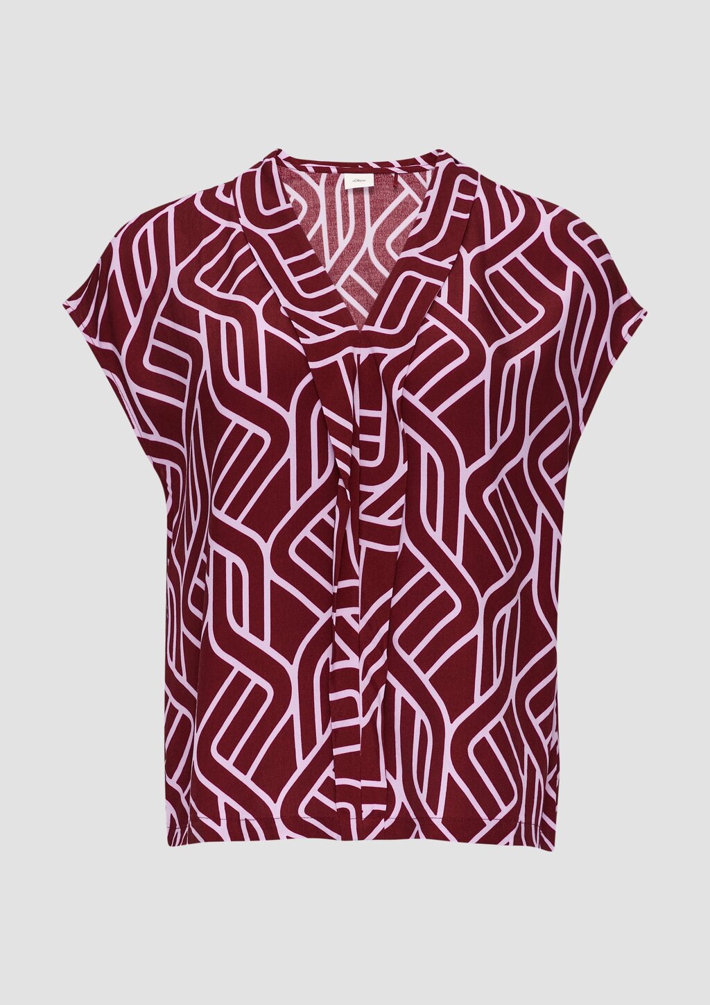 Viskosebluse mit Blende