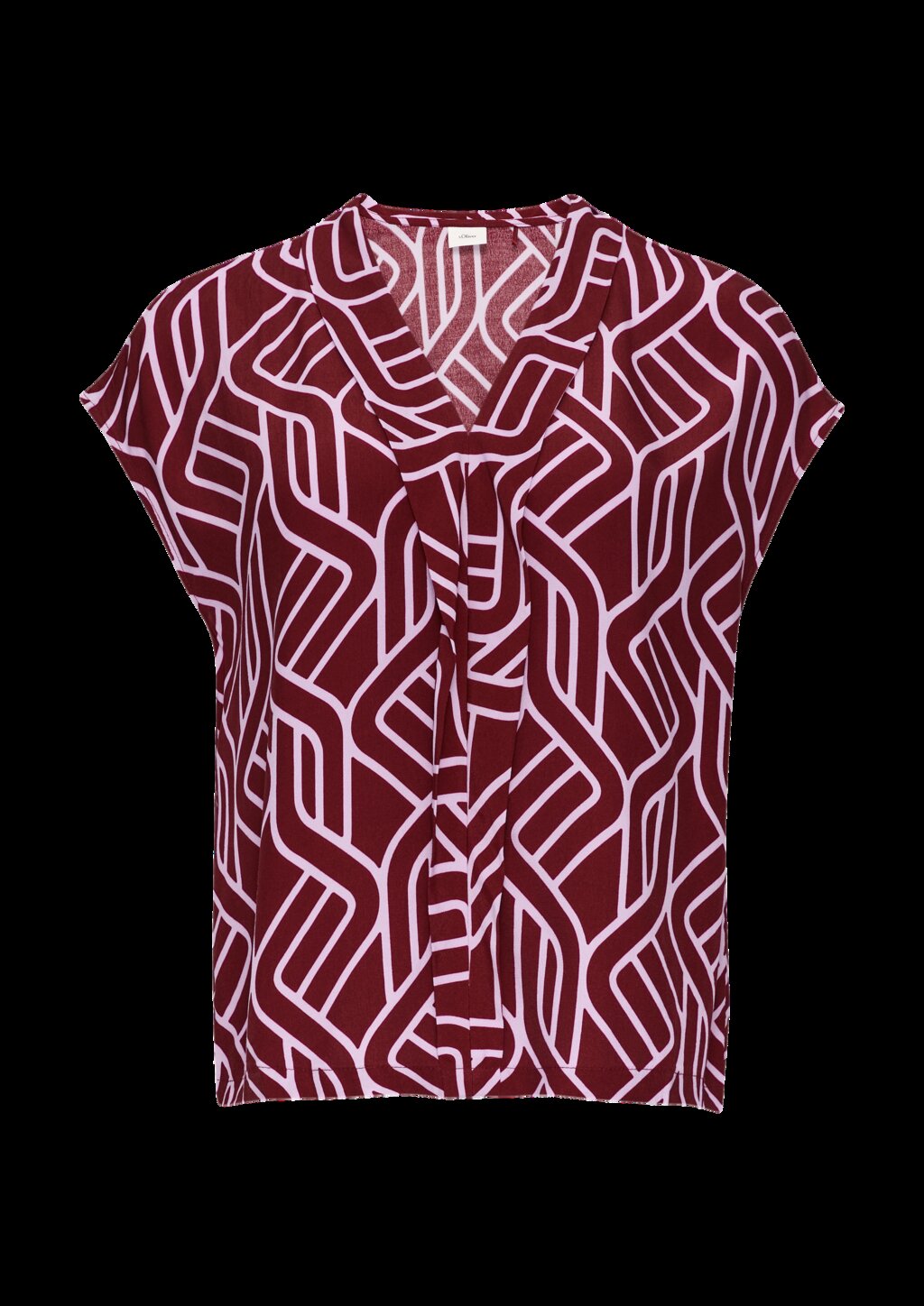 Viskosebluse mit Blende