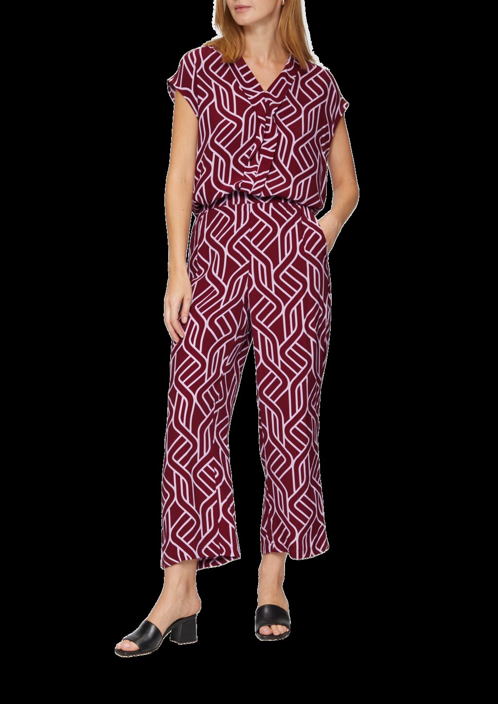 Viskosebluse mit Blende