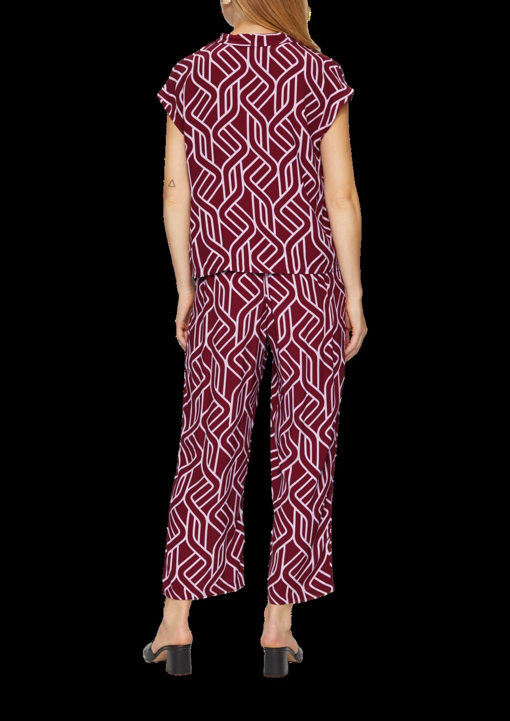 Viskosebluse mit Blende