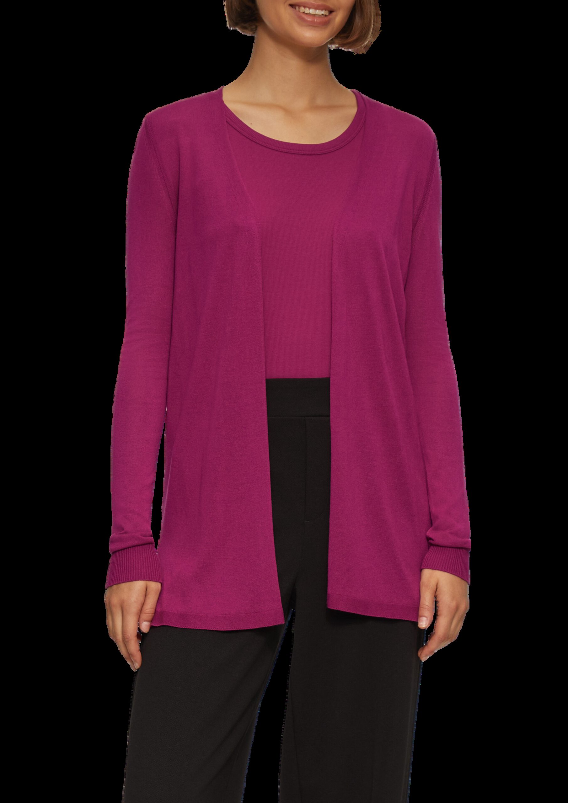 Feinstrick-Cardigan aus reiner Viskose