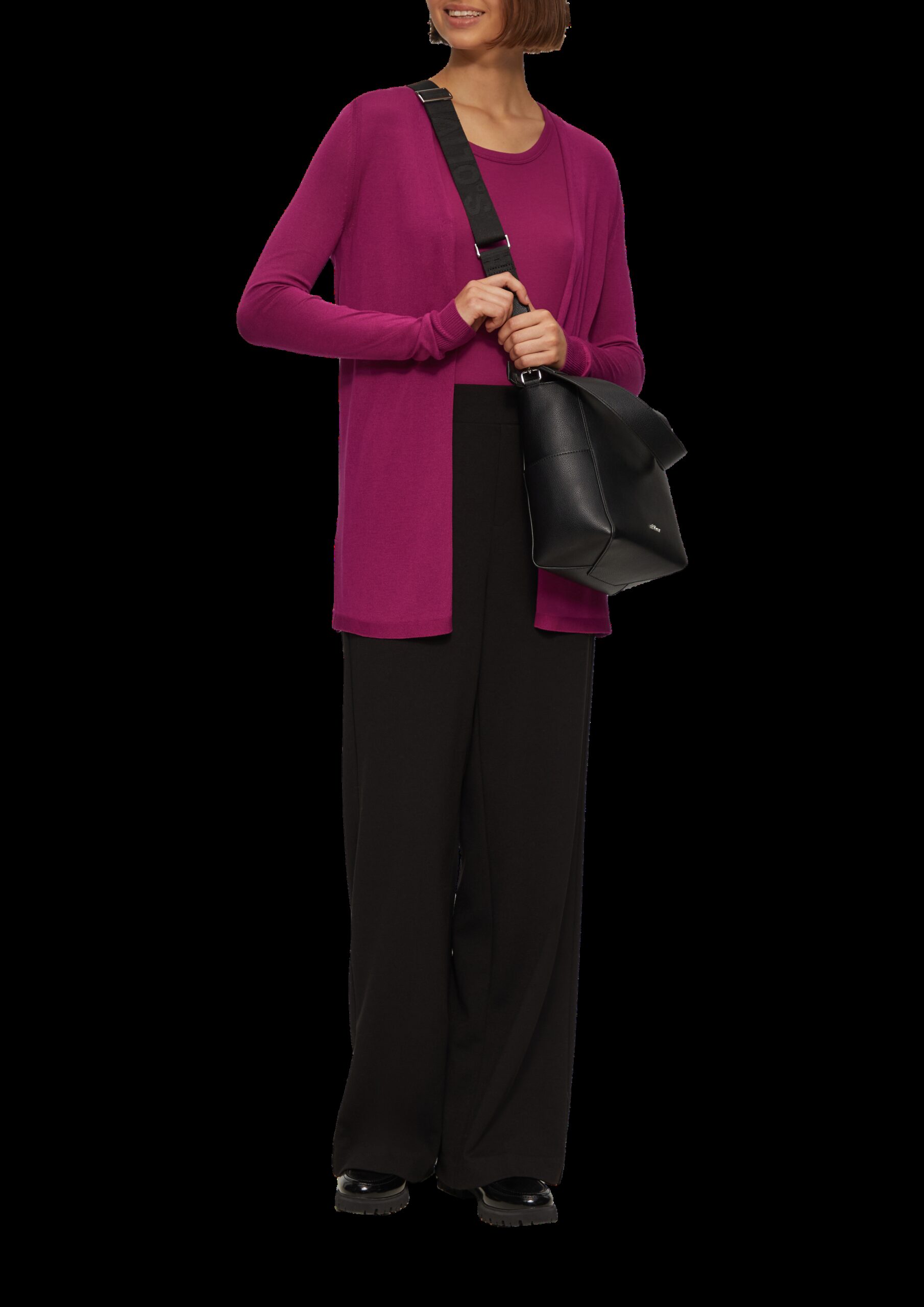 Feinstrick-Cardigan aus reiner Viskose