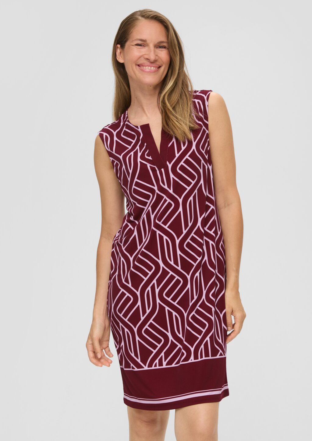 Luftiges Jerseykleid mit Print