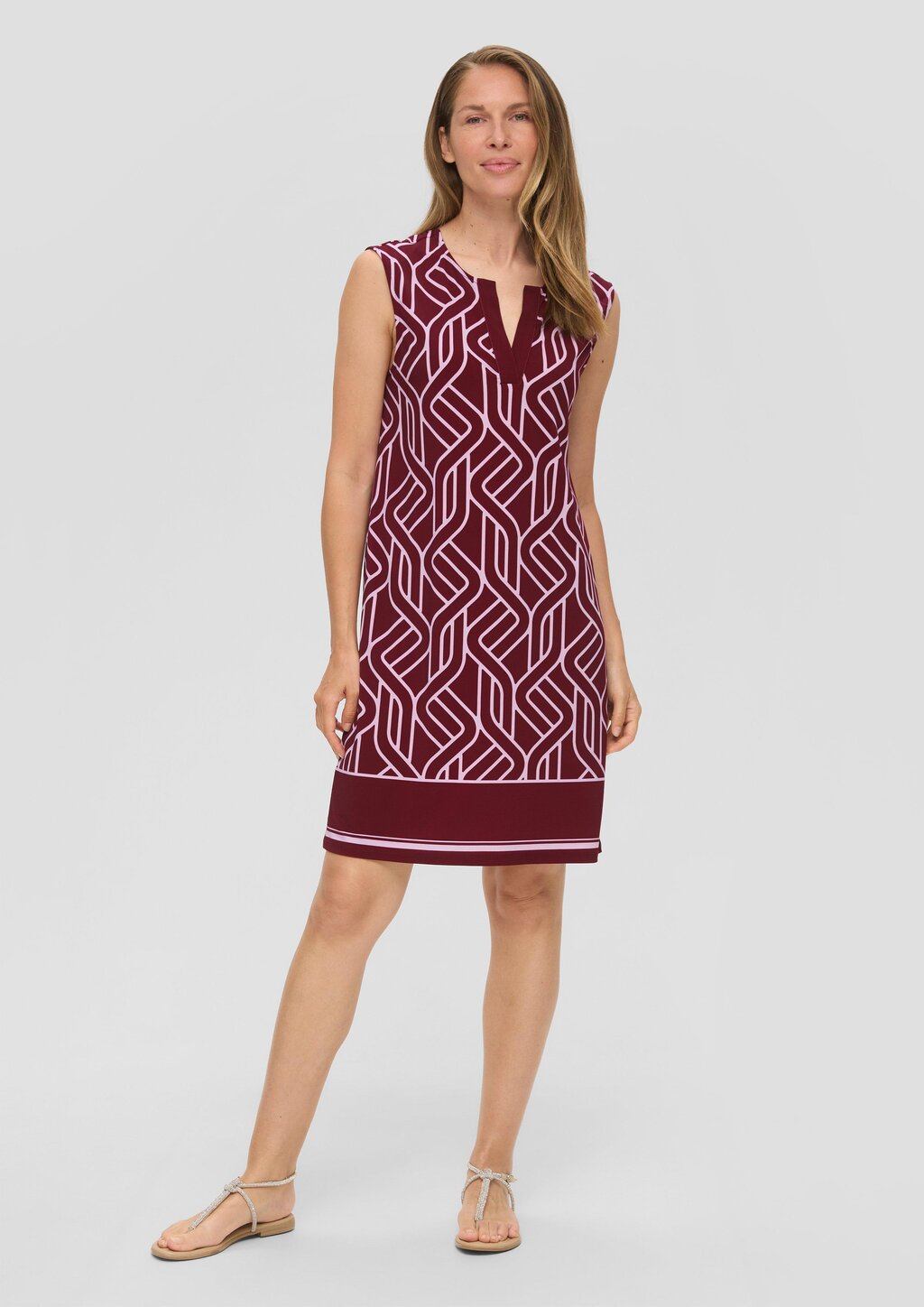 Luftiges Jerseykleid mit Print