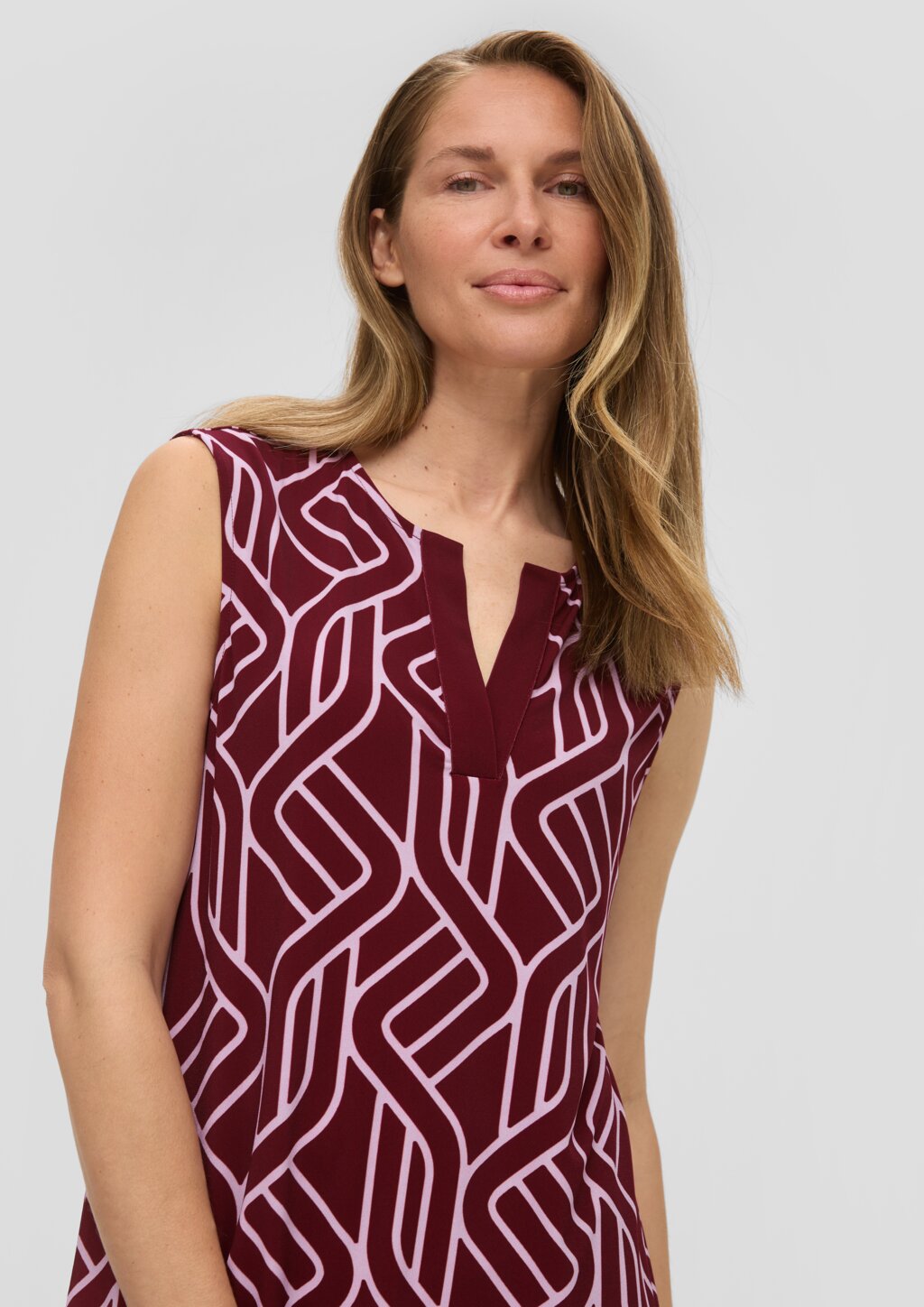 Luftiges Jerseykleid mit Print