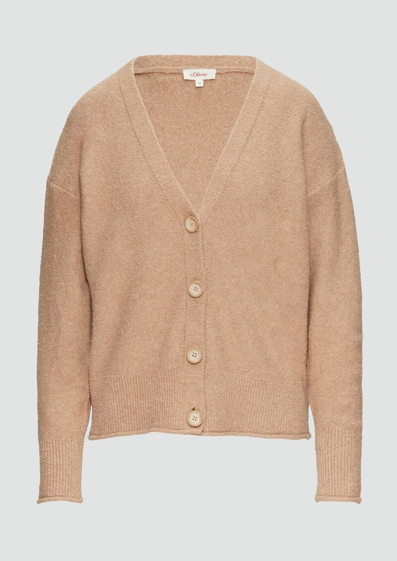 Strickjacke aus Baumwoll-Bouclé