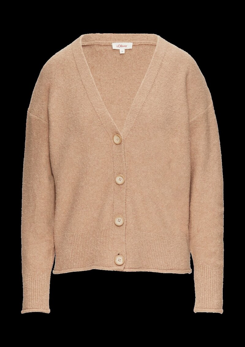 Strickjacke aus Baumwoll-Bouclé