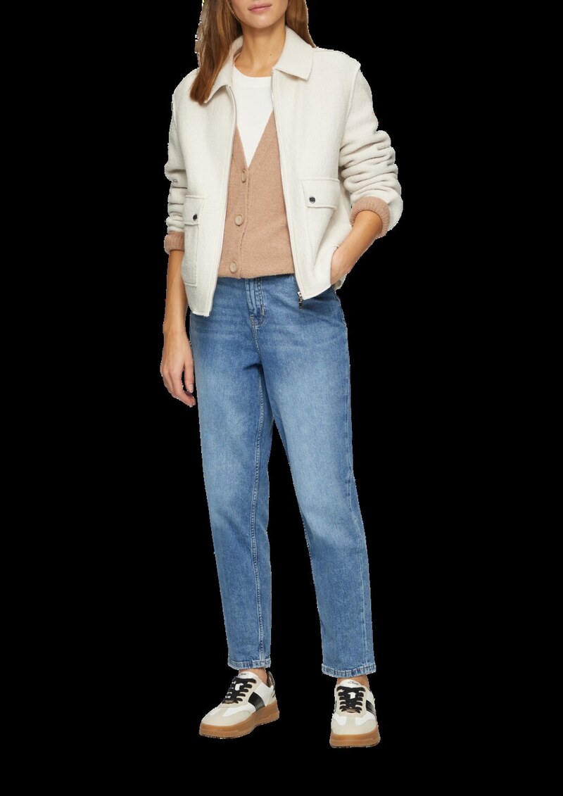 Strickjacke aus Baumwoll-Bouclé