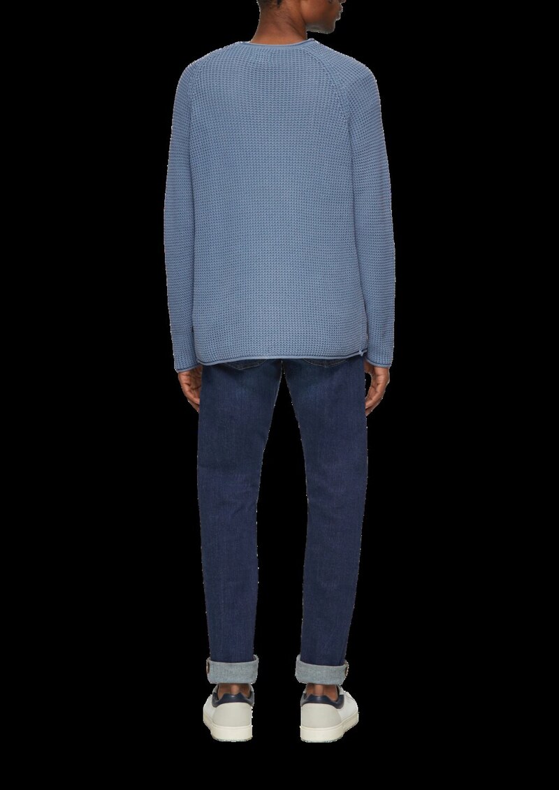 Locker gestrickter Pullover mit Waschung