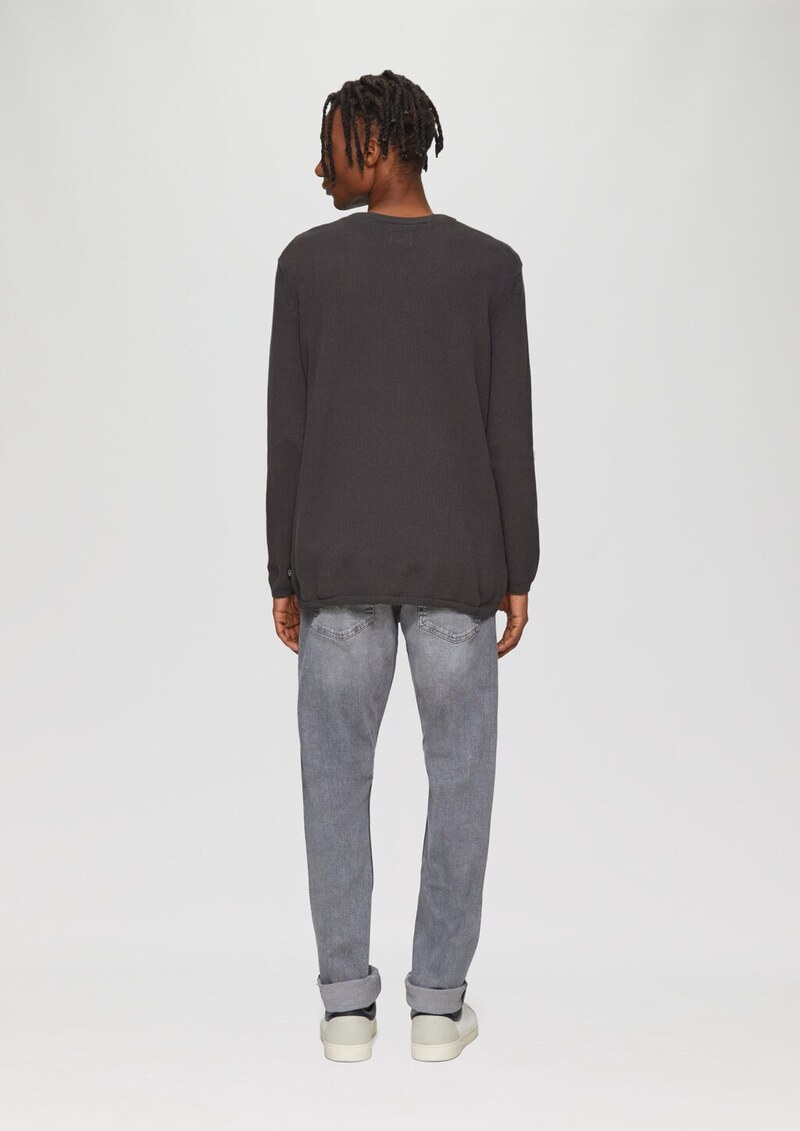 Strickpullover mit Rippstruktur