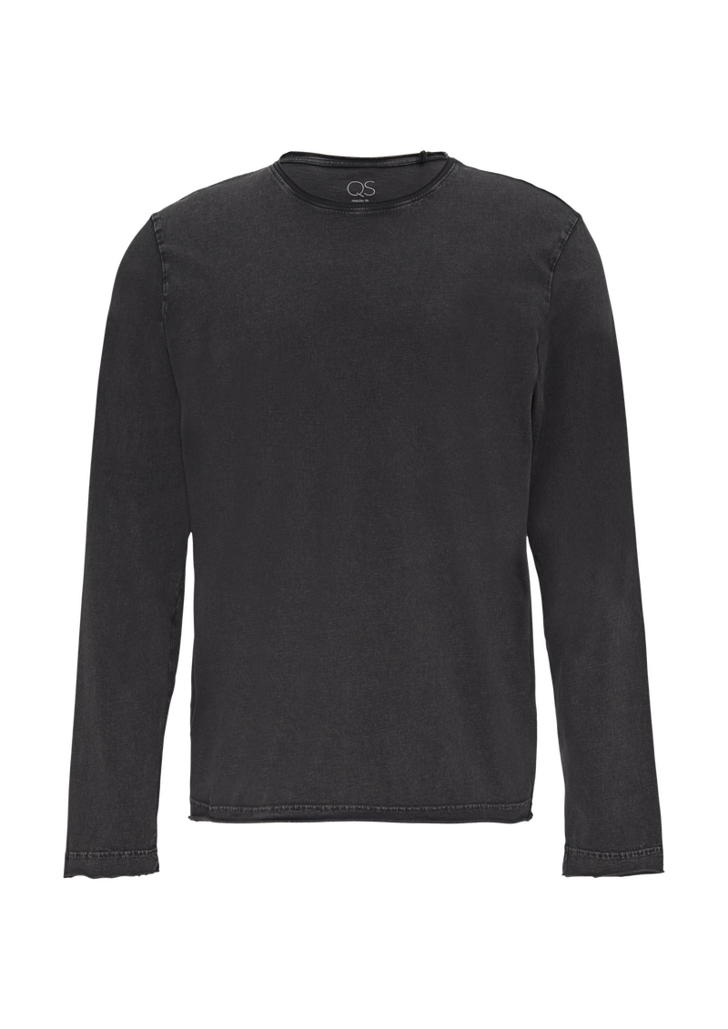 Gewaschenes Langarmshirt im Used-Look