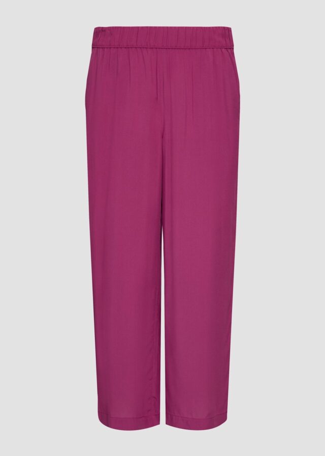 Culotte aus fließender Viskose mit Elastikbund