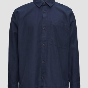 Lässiges Overshirt mit Fischgrat-Struktur