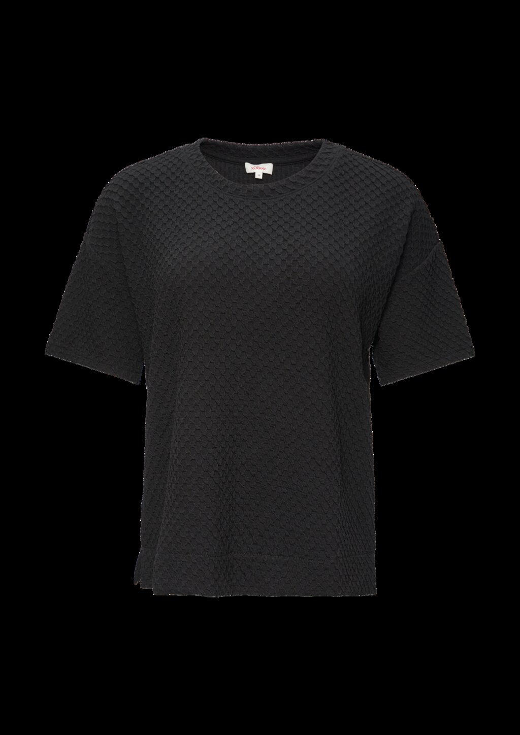 Sweatshirt mit Rundhalsausschnitt und strukturierter Oberfläche