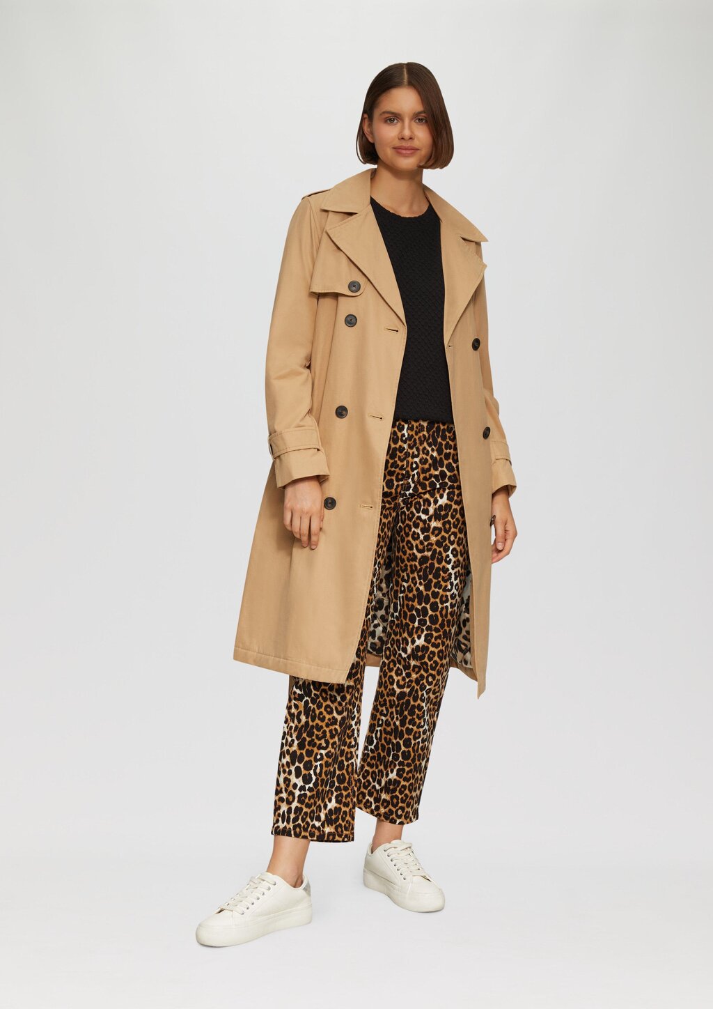 Sweatshirt mit Rundhalsausschnitt und strukturierter Oberfläche