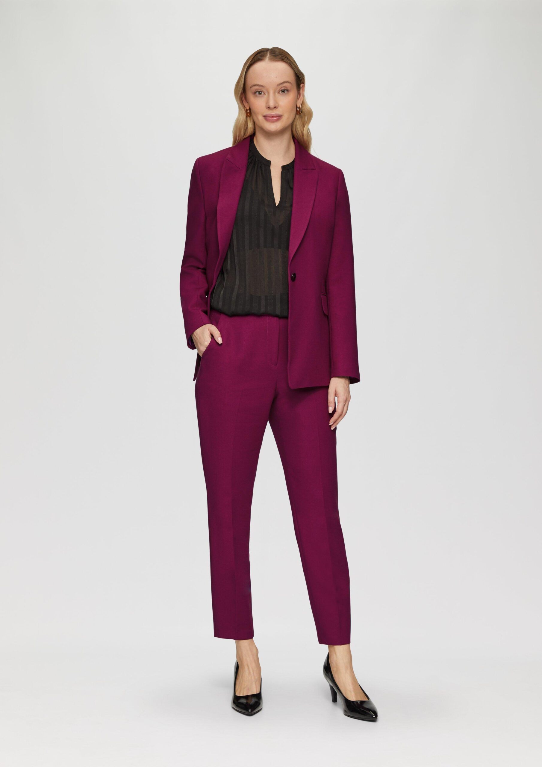 Slim: Cigarette Pants in Ankle-Länge