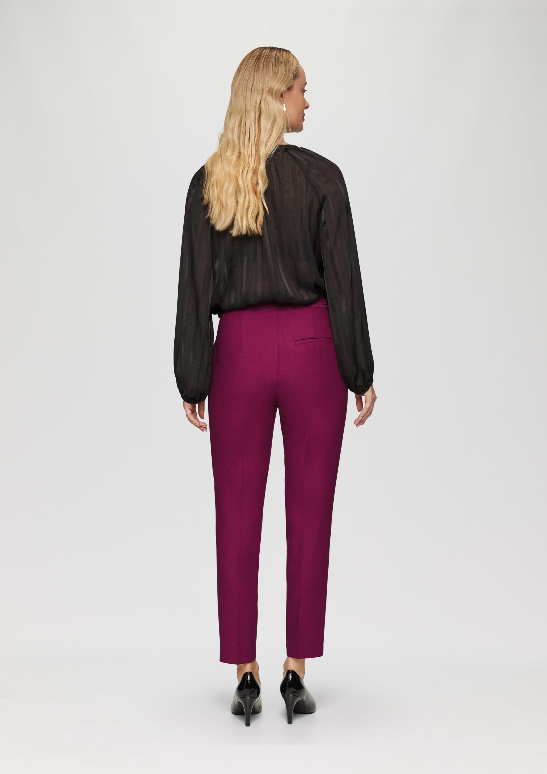 Slim: Cigarette Pants in Ankle-Länge